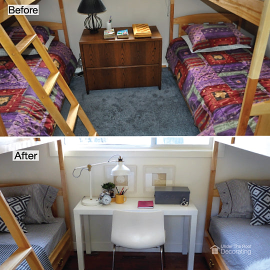 Before and after: cottage bedroom makeover